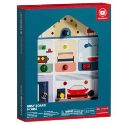 Tablita senzoriala Busy Board casa cu lumini si intrerupatoare, 3 ani+