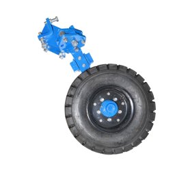 Roata cu brat si anvelopa industriala 650/10 pentru plug reversibil hidraulic
