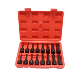 Trusa chei tubulare de impact spline lungi M4-M19, 1/2 inch, 16 piese