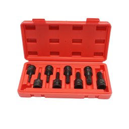 Trusa chei tubulare de impact spline M5-M18, patrat 1/2 inch, 8 piese