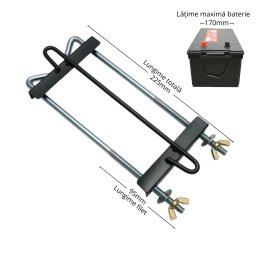 Kit universal fixare baterie auto 225 mm cu prindere sigura