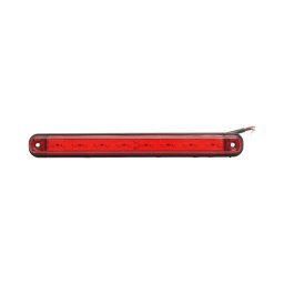 Lampa gabarit laterala LED rosie slim 12-24V, 16 LED, Breckner