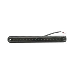 Lampa gabarit laterala LED slim 12-24V rosie, fumurie, 16 LED Breckner
