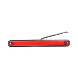 Lampa gabarit laterala LED NEON rosie slim 12-24V 235x26,5x21 mm