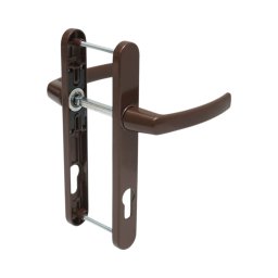 Set manere pentru usa termopan PVC/aluminiu maro, cu sild 28x220 mm