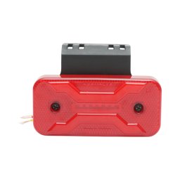 Lampa gabarit laterala LED rosie 12V-24V cu suport, 2 functii X Neon