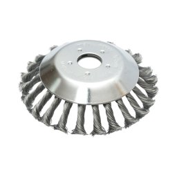 Disc perie sarma pentru motocoasa 150x25,4 mm, otel rasucit, Breckner Germany