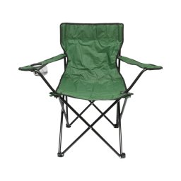 Scaun camping pliabil verde cu suport pahar si husa transport