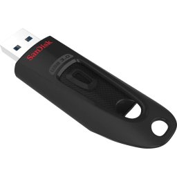 Memorie USB SanDisk Ultra, 128 GB, USB 3.0, 130mb/s, Negru