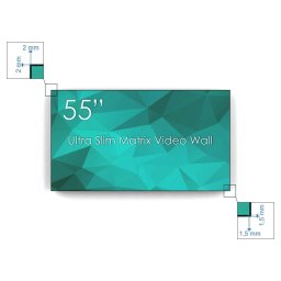 Display 55" Ultra Matrix Videowall 4K, bezel 3.5mm