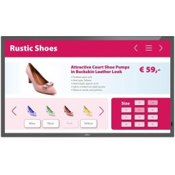 Ecran Profesional Philips 43BDL3651T, 43 inch UHD Touch, VGA, DVI, HDMI, Boxe, Negru