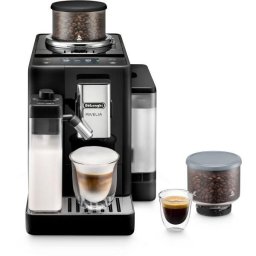 Espressor automat De’Longhi Rivelia EXAM440.55.B - 0132215472, 1450W, 19 bar, Rezervor 1.4l, 2 recipiente pentru boabe, Tehnologie Bean Adapt, Carafa cu tehnologie LatteCrema Hot, Onyx Black