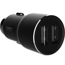 Incarcator Auto Roidmi 3s - Mojietu 2018, 2 x USB, Fast Charge, Bluetooth 4.0 FM, Streaming Audio HD, Negru