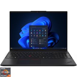 Laptop Lenovo ThinkPad L16 Gen 1, Procesor AMD Ryzen™ 7 PRO 7735U, Display 16" WUXGA (1920x1200), IPS, Memorie RAM 16GB DDR5, Capacitate 512GB SSD, Placa video integrata AMD Radeon™ 680M Graphics, Windows® 11 Pro, Negru (INT Keyboard)