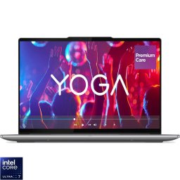 Laptop Lenovo Yoga Pro 7 14IAH10 cu procesor Intel® Core Ultra 7 255H pana la 5.1GHz, 14.5" 3K, OLED, 120Hz, Touch, 32GB LPDDR5x RAM, 1TB SSD, Intel® Arc™ Graphics, Windows® 11 Pro, Luna Grey