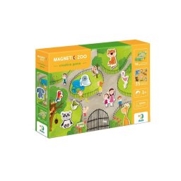 Joc magnetic Dodo - La Zoo, 35 de elemente magnetice cu animalutele de la zoo, 3 ani+
