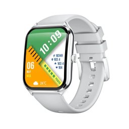 Ceas inteligent Maxcom FW74, Aurum Slim, AMOLED 1.93", Argintiu