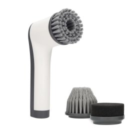 Kit perie electrica de curatare CleanRite, 3 capete interschimbabile, autonomie 60 minute, USB-C, IPX4