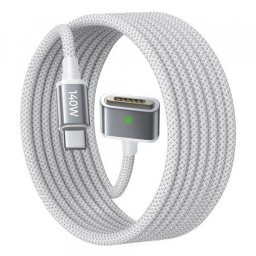 Cablu Incarcare USB-C - MagSafe 3 Lisen, 140W, 2m, Argintiu