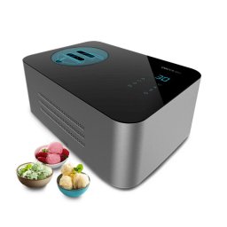 Aparat de preparat inghetata Cecotec Gelacy 1500 Touch, 150 W, capacitate 1.5l, ecran tactil, Argintiu / Negru