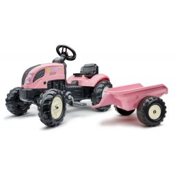 Country Star tractor cu remorcă - roz