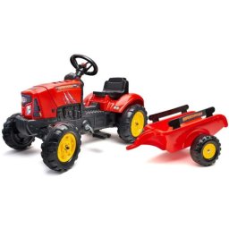 Falk: Tractor Supercharger cu remorcă - roșu