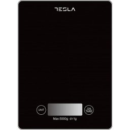 Cantar de bucatarie Cantar de bucatarie Tesla KS201B, 5kg, ecran LCD Functie Tara, Sticla, Negru