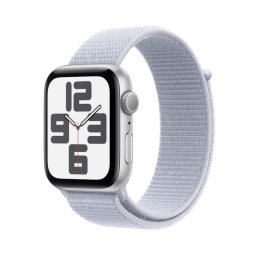 Smartwatch Watch SE GPS 44mm Silver Aluminium Case with Blue Cloud Sport Loop