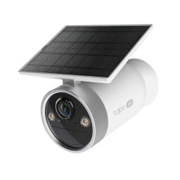 Camera de supraveghere CAMERA IP Exterior TP-LINK, panou solar inclus, acumulator integrat 7800mAh pana la 180 zile autonomie, IP66, dist. IR 15 m, tip lentila fixa 3.16 mm, 8 Mpx 4K, wireless 2.4Ghz, mic, plastic, slot SD card, "Tapo C465" (timbru verde