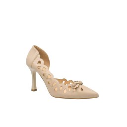 Pantofi eleganți Kordel bej din piele naturală cu model dantelat KOR3116-36 EU
