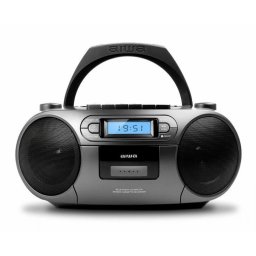 AIWA BBTC-550 portabil Hi-Fi gri argintiu