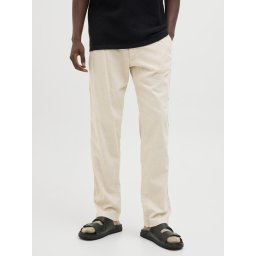 Jack & Jones, Pantaloni jogger barbati, Jpstkane hybrid bondi, Relaxed Fit, Crem (SELECTATI MARIMEA: S)