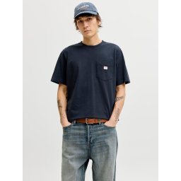 Jack & Jones Tricou barbati, JPRBLUCALEB SS TEE, Regular Fit, Bleumarin inchis (SELECTATI MARIMEA: XL)