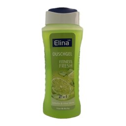 Gel de Dus 2in1 Elina Med Fitness Fresh, Lime si Aloe Vera, Hair & Body, 250 ml