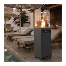 Brilagi - Șemineu exterior pe gaz FLARO GAS 142x36 cm 8kW 1xAAA antracit + husă de protecție