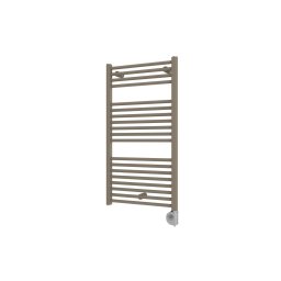 Vertaduro - Radiator de baie cu termostat DENISE, 400 W, 94 x 50 cm, taupe