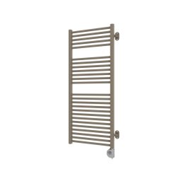 Radiator de baie Vertaduro MEG cu termostat, 600W, 118x50 cm, taupe