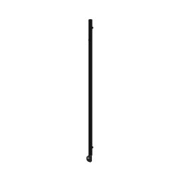 Vertaduro - Radiator de baie ERDA cu termostat, 400 W, 180 x 5 cm, negru