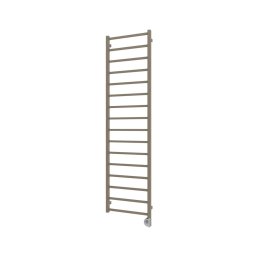 Vertaduro - Radiator de baie ZOE cu termostat, 400 W, 186 x 50 cm, taupe