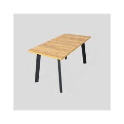 Masă extensibilă de dining KERNO 150/190x80 cm stejar craft/negru