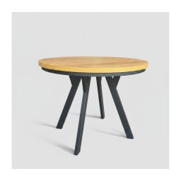 Masă extensibilă de dining CENTRO 100/140 x 77 cm, stejar craft/negru