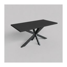 Masă de dining extensibilă SAMLE, 150/190 x 80 cm, neagră