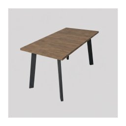 Masă extensibilă de dining KERNO 150/190x80 cm stejar Lefkas/negru