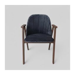 Scaun de dining GARDA nuc/antracit