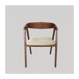 Scaun de dining LUSO nuc/bej