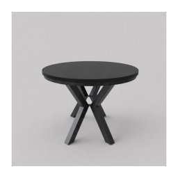 Masă de dining extensibilă CONVI 100/140x73 cm, neagră