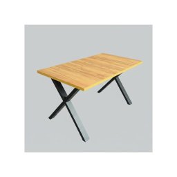 Masă extensibilă de dining DOMO 150/190x80 cm stejar craft/negru