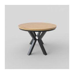 Masă de dining extensibilă CONVI 100/140 x 73 cm, stejar craft/negru
