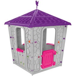 Casuta pentru copii pilsan stone house gray purple