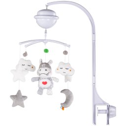 Carusel muzical pentru patut cu proiector chipolino hippo
